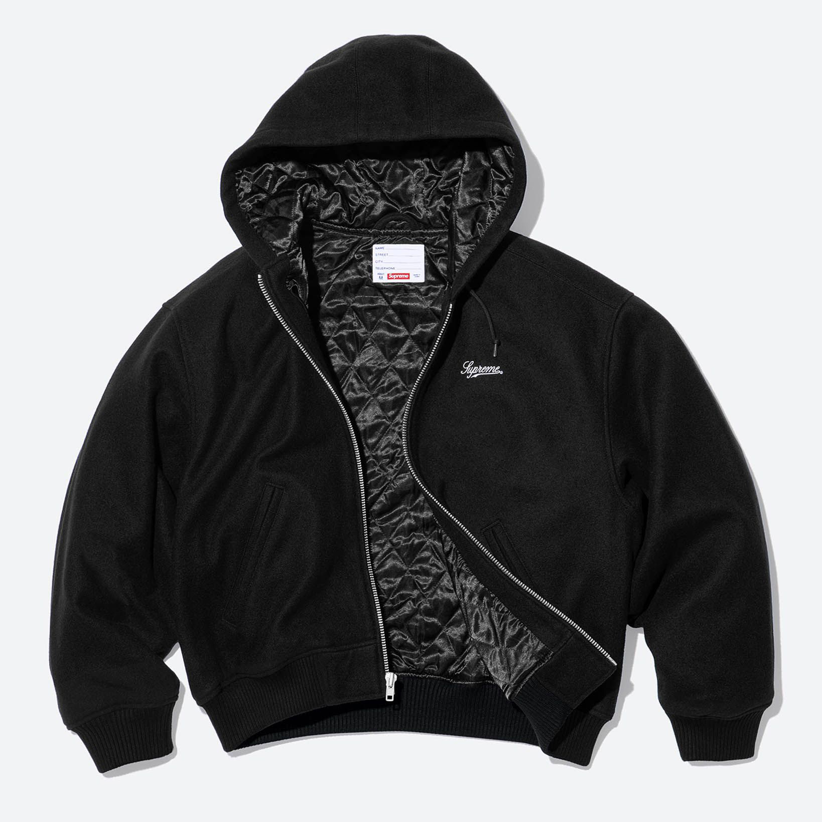 Supreme/Larry Clark Hooded Varsity Jacket view 5